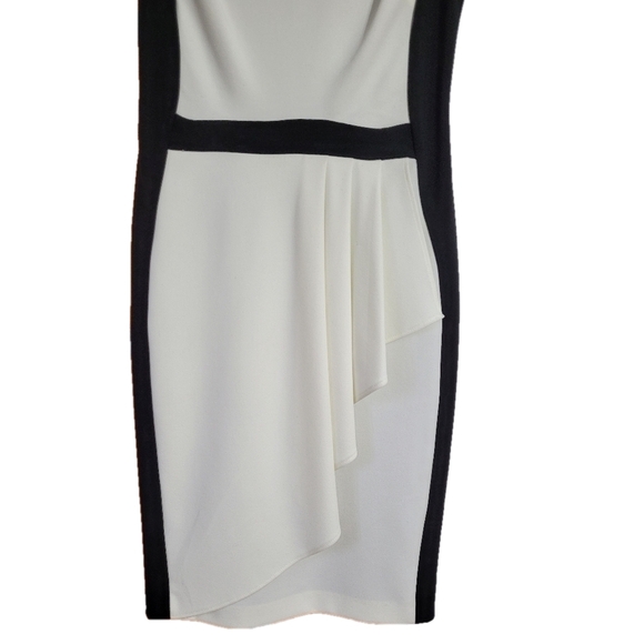 Joseph Ribkoff Dress size 4 black and white formal fitted midi pencil skirt - Picture 5 of 16